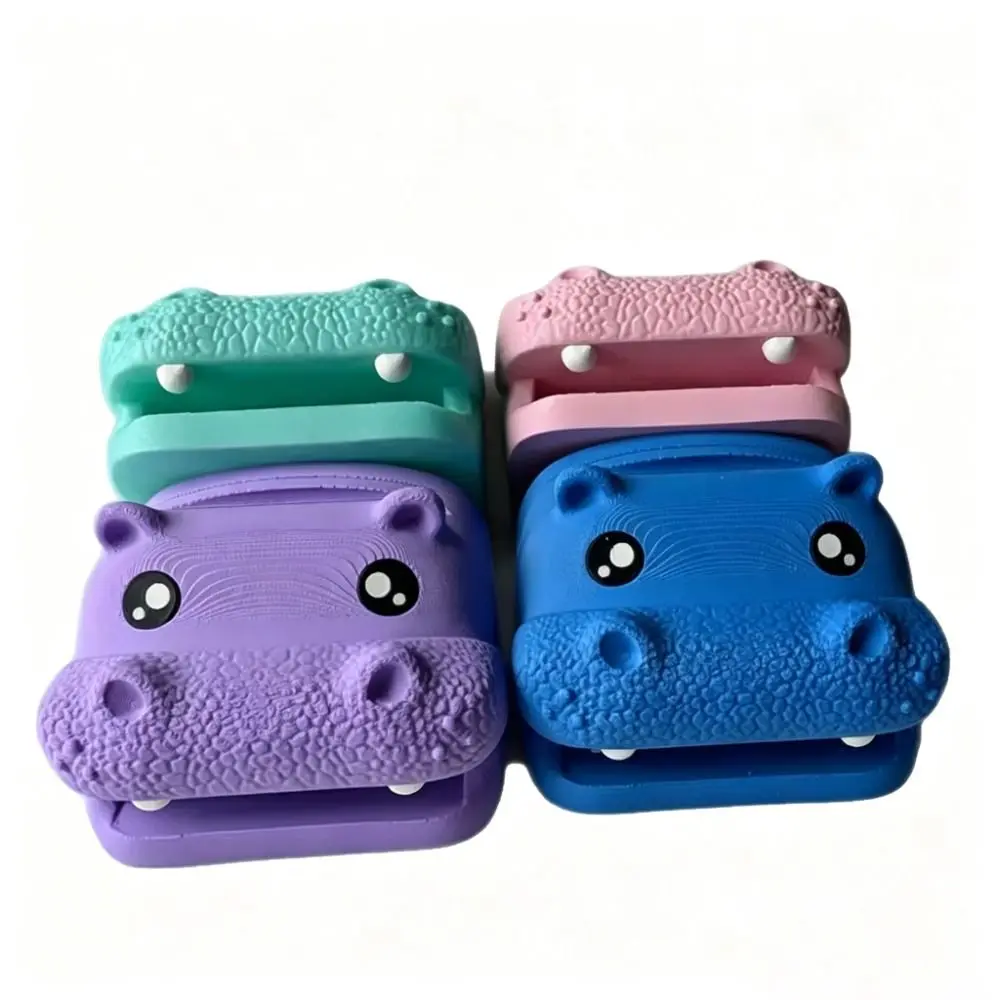 Hippo Shaped Hippo Desktop Organizer Cute Design Cartoon Style Desk Stationery Holder Creative Design Portable Container