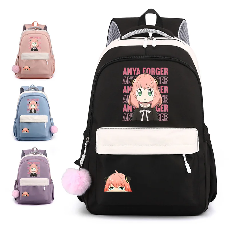 

Cute Anime Anya Forger Pattern Backpack Teenager Fashion Casual Backpack Anime Cute Rucksack School School Bag Anime Backpacks