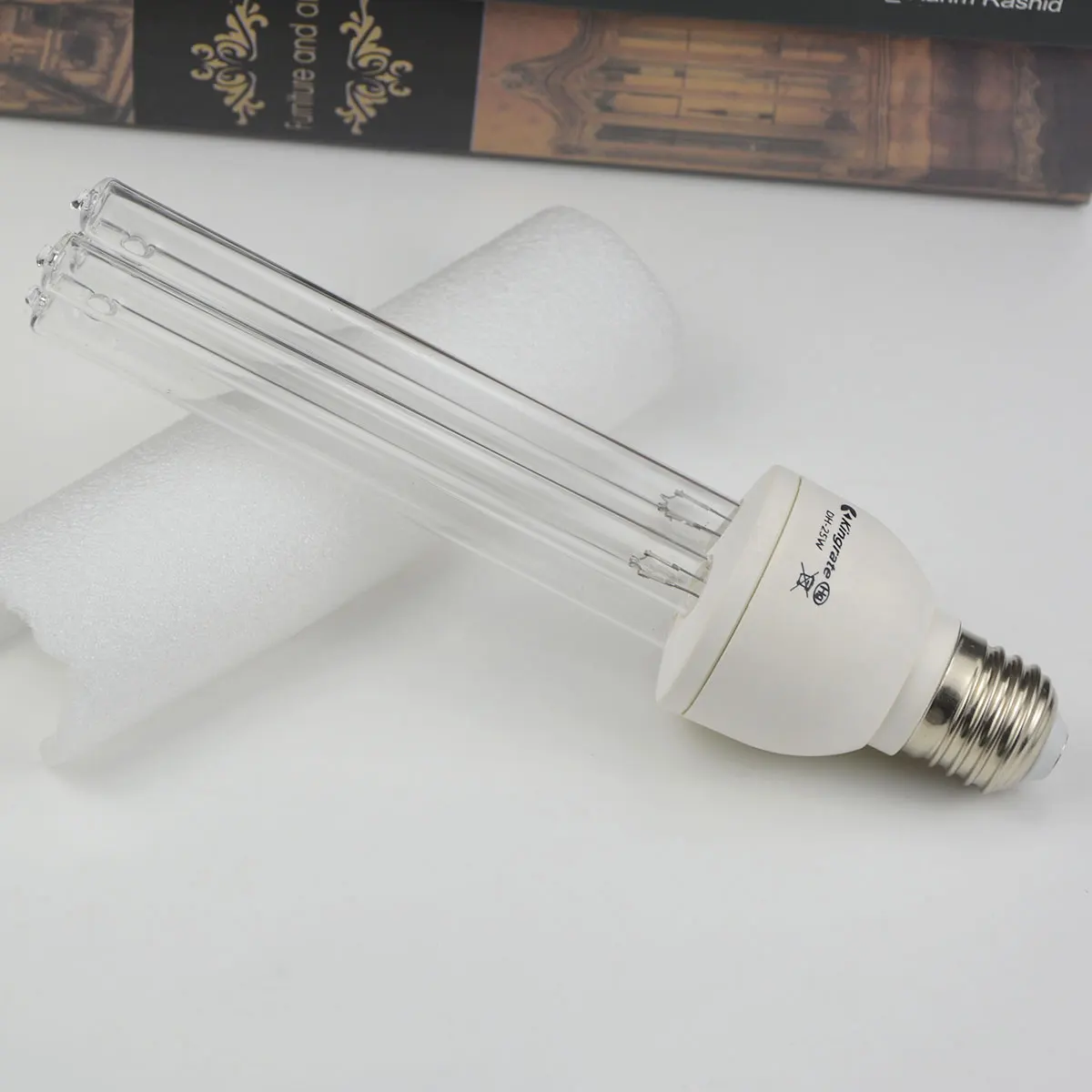 Ultraviolet Lamp E27 Ozone Quartz Lamp Timer Home Toilet Shoes Box Indoor UVC Lamp Wand Kitchen UV Light Bulb 15/25W 110V 220V