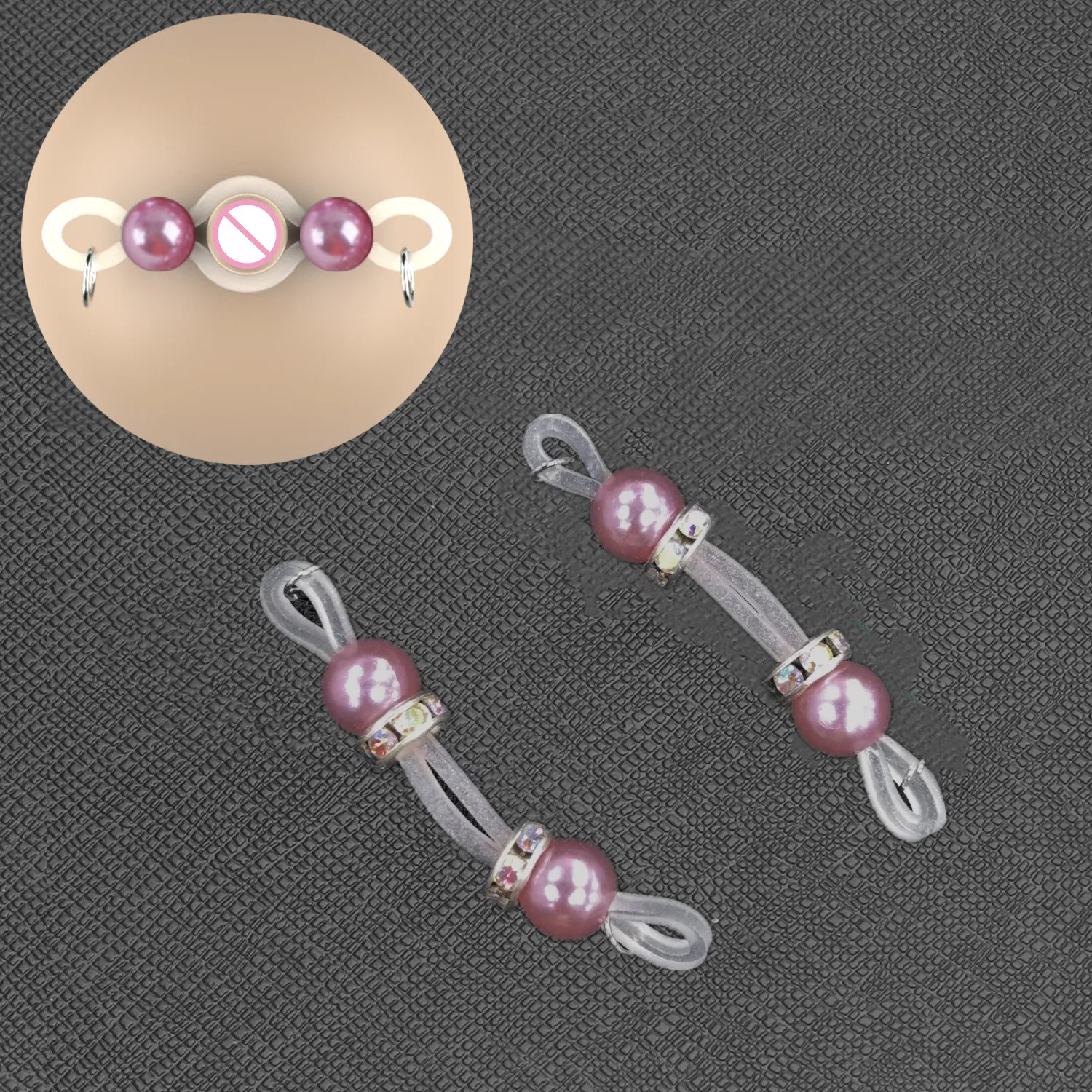 مثير الحلمة كليب مطاطا حبل مطاطي مشبك عبودية الحلمة المشبك الرقيق SM SexToys للألم الوثن ألعاب الكبار لعبة تدليك الثدي #2