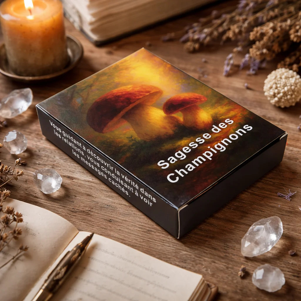 

Mushroom Wisdom Inspiration Cards, Soul Guidance & Meditation Healing Cards (48 Pcs)