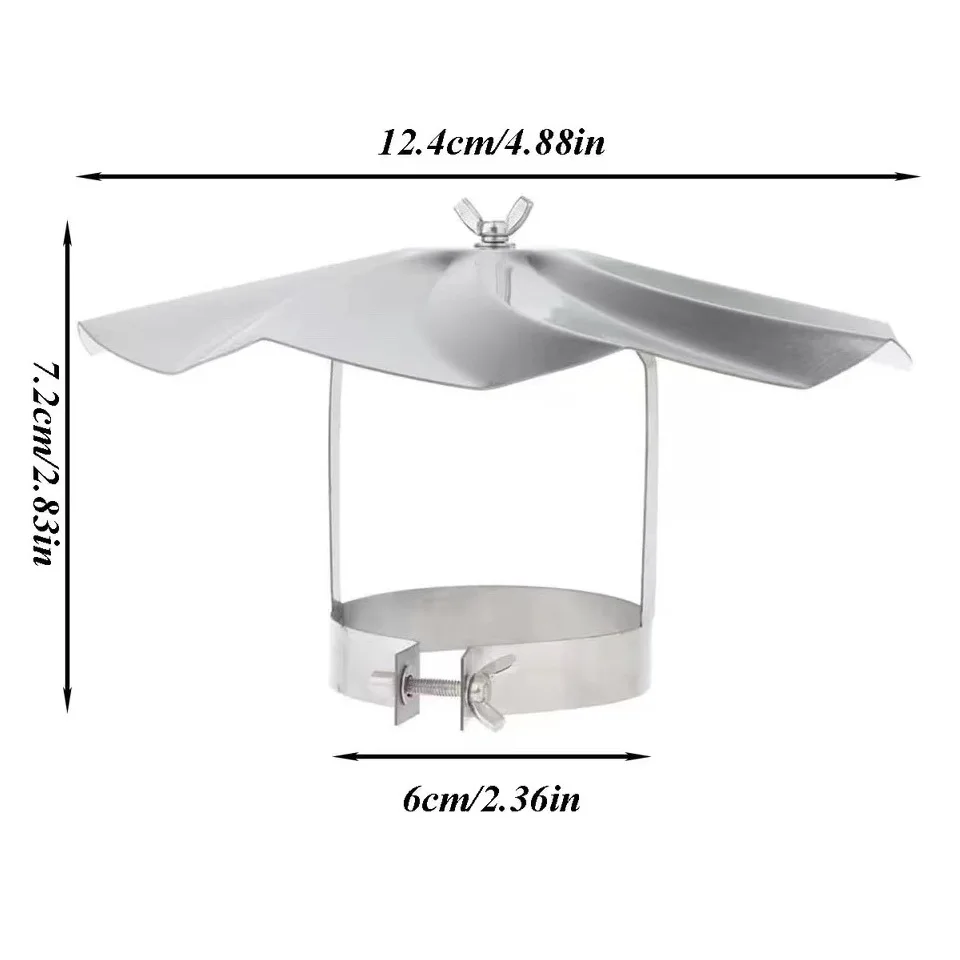 Outdoor Stainless Steel Chimney Bend Straight Pipe Fire Star Chimney Camping Wood Stove Accessories Smoke Pipe Tent Smoke Pipe - Image 5