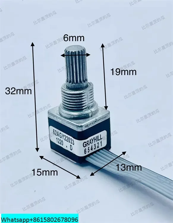 GRAYHILL optical encoder 62AGY22033 monitor remote control rotary potentiometer key switch