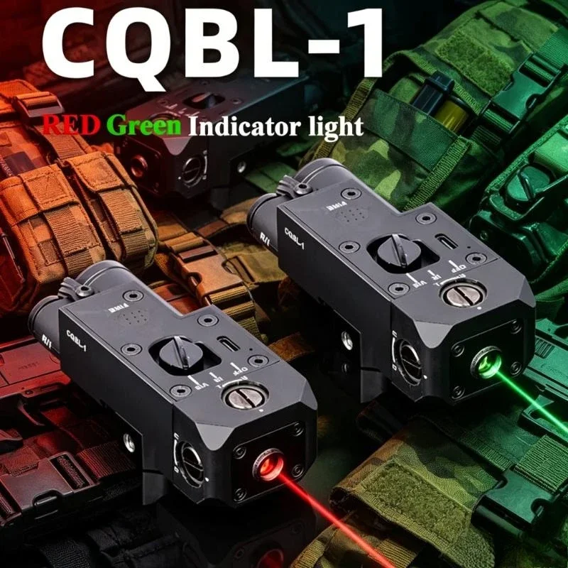 

Tactical SF M300A M600C LED Flashlight CQBL-1 Indicator Red Green Dot Gun Light Hunting Hobby Scout For 20mm Rail