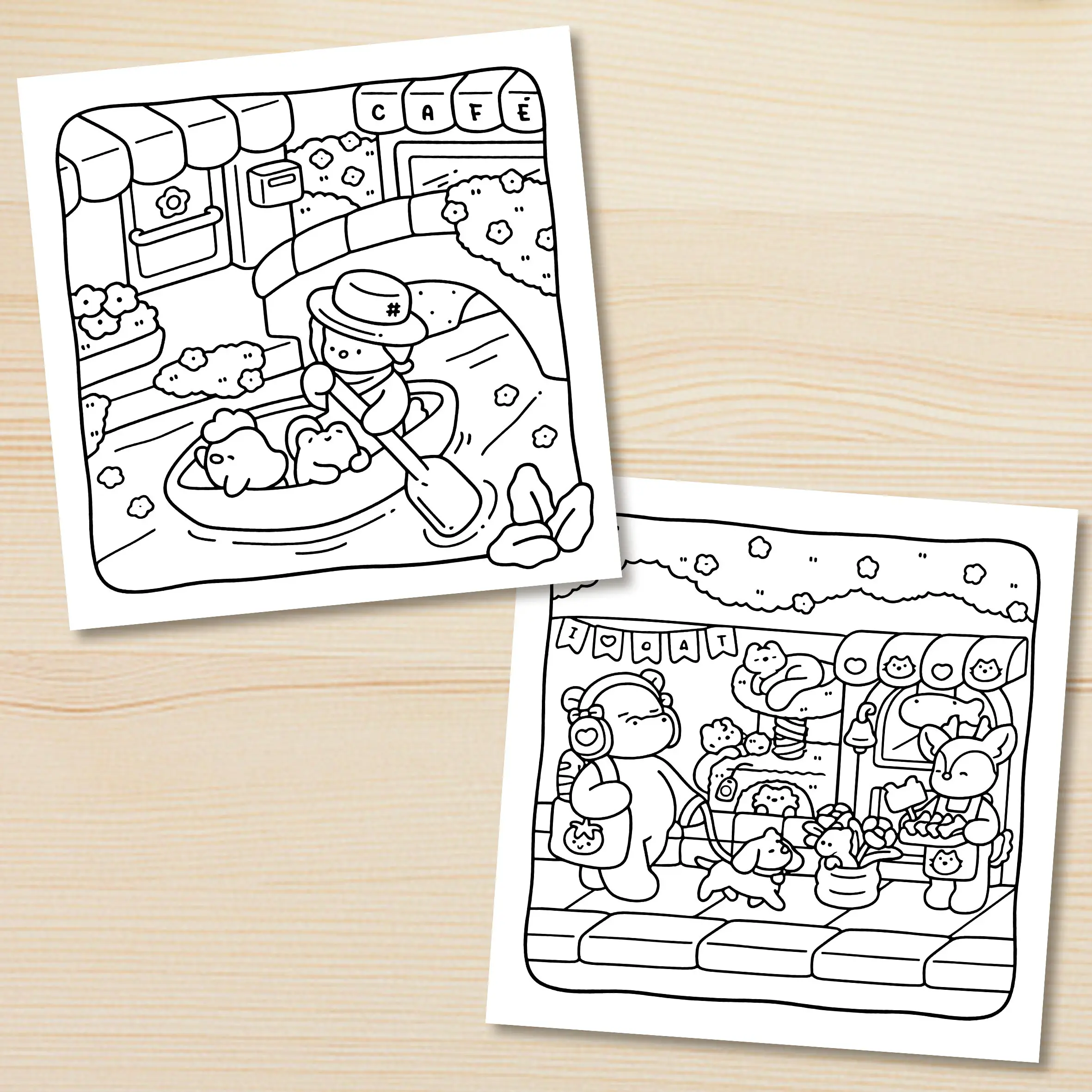 كتاب تلوين أنماط جريء وسهل الهدوء للبالغين، كتاب رسم لطيف، هدية مثالية للحفلات وأعياد الميلاد