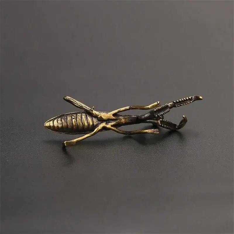 New Creative Design Simulation Antique Praying Mantis Decoration Suitable Household Desktop Mini Statue Ornaments Supplies