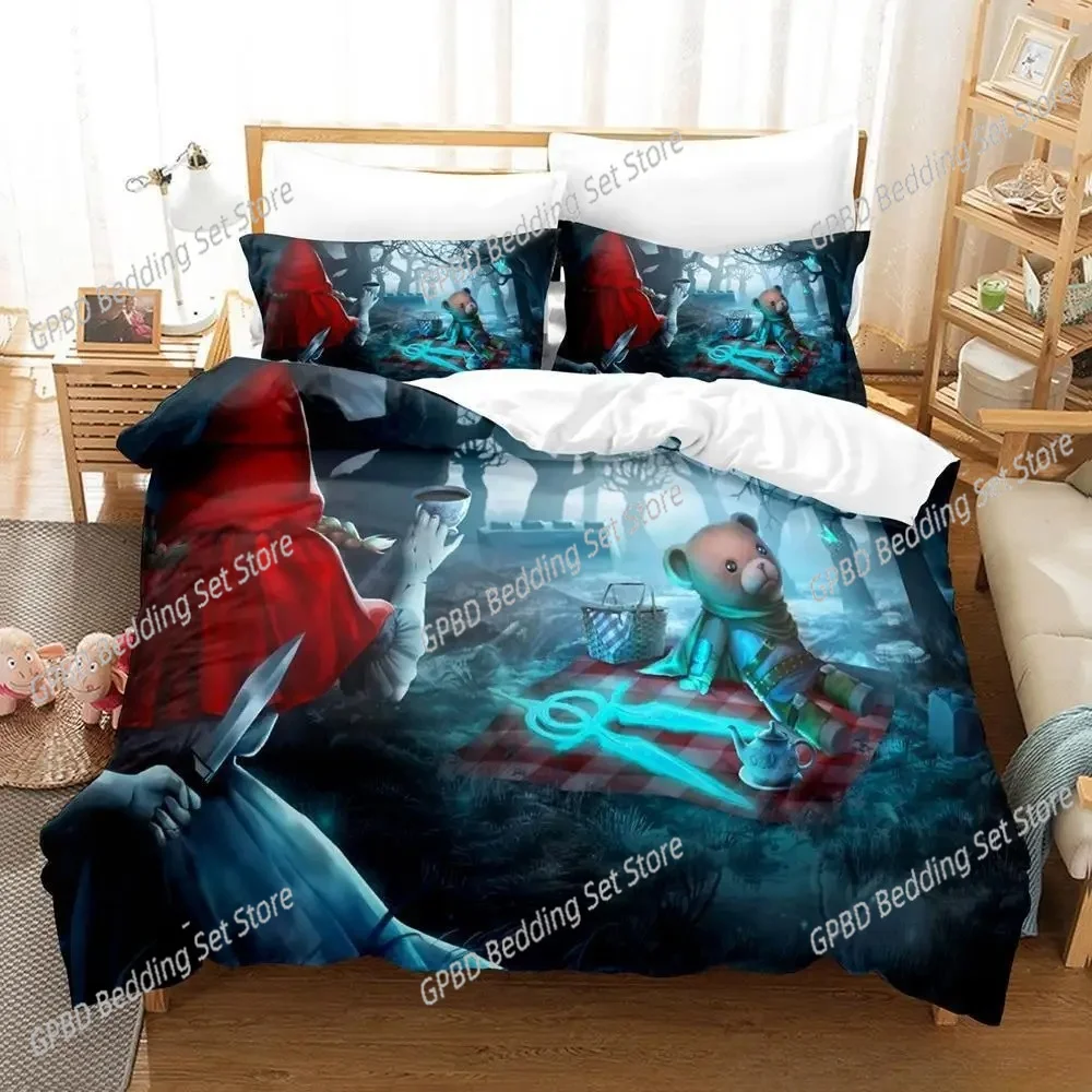 

The Darkest Tales Bedding Set Single Twin Full Queen King Size Bed Set Adult Kid Bedroom Duvet cover Sets 3D Game Bed Sheet Set