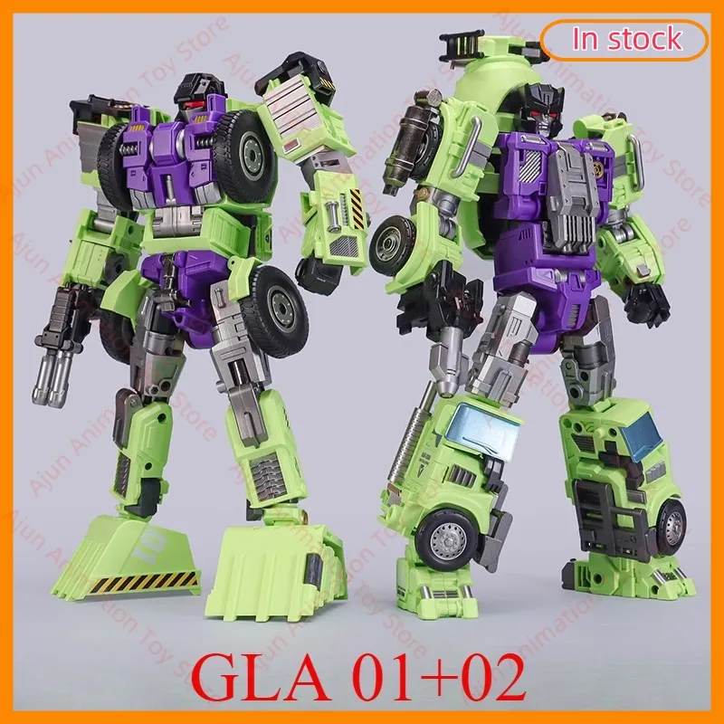 In Stock Mechanical Invasion Hercules Mixer Truck Forklift Group A GLA01+02 GLA03+04 BC Transformation Toy Model Toy Gift