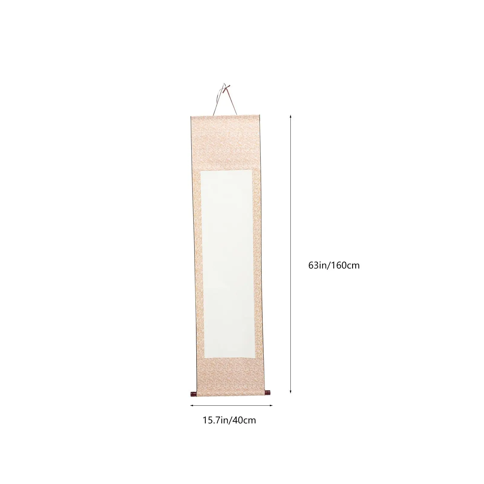 Пустая желтая вертикальная ось, китайская бумага Сюань, коробка для хранения каллиграфии и живописи, легкая стена