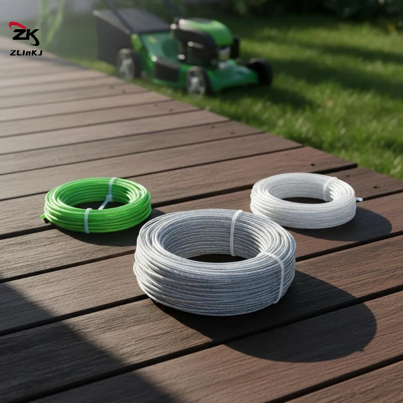 -Trimmer Line Twisted Long-Lasting Heavy Duty Nylon String High Wear Resistant For Grass Cutter Lawn Mower Garden Weeding Work