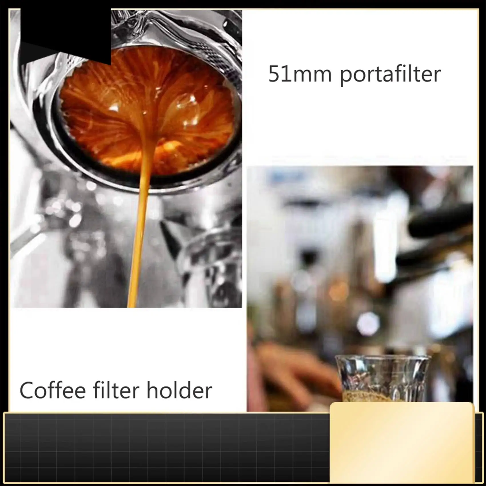 

Бездонный портафильтр для кофе, 51 мм, совместимый с эспрессо-машиной Delonghi Icona ECP ECOV311, без держателя фильтра-N37R