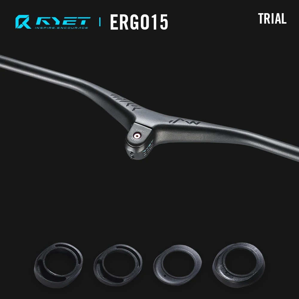 2026 RYET Carbon Integrated MTB Handlebar T1000 Rise 740mm -5 Degrees UD Matte Bicycle XC Flat Bar Stem for Mountain Bikes Parts