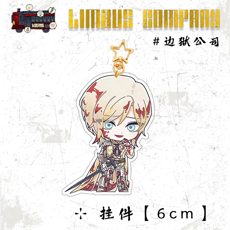 Limbus Company Anime keychain women acrylic key chain man funny key ring Pendant Ornament Accessories friend gift