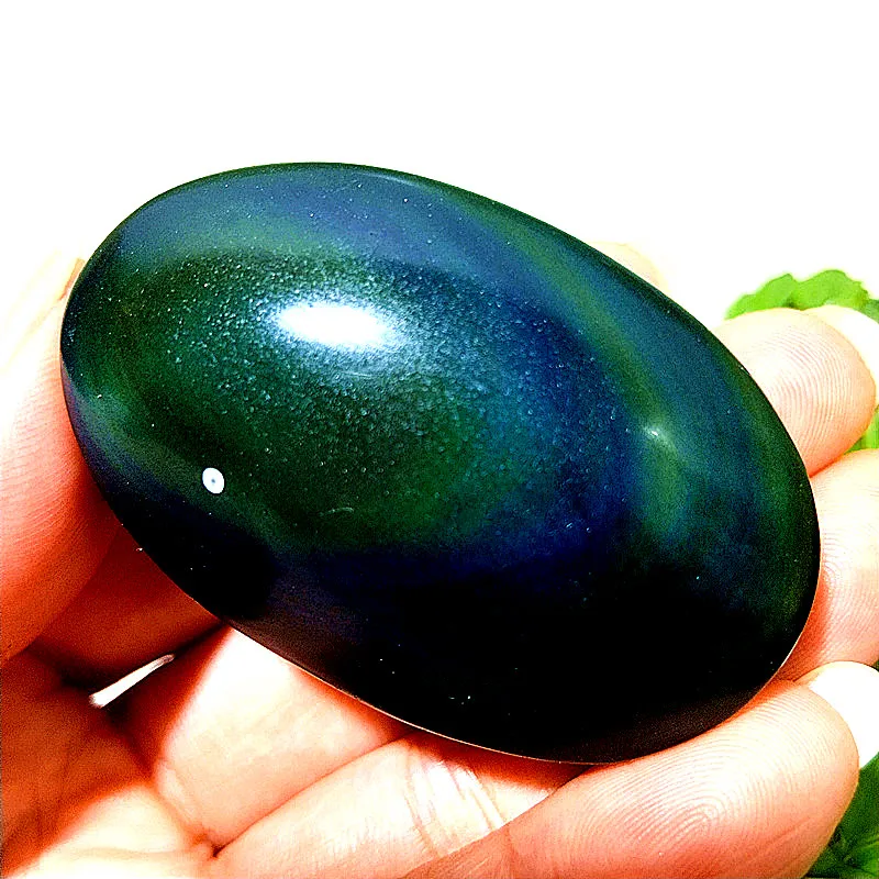 Natural Crystal Colored Stones Obsidian Palm Joist Sorcery Meditation Spiritual Healing Feng Shui Crystal Room Ornaments