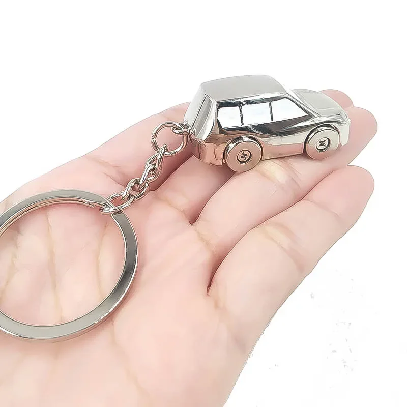 3D Car Shape Key Chain Metal Key Ring Auto Car Keychain Keyring Car Styling For Audi A4 A6 A8 Q3 Q7 BMW M3 M5 E36 E39 F10 F30