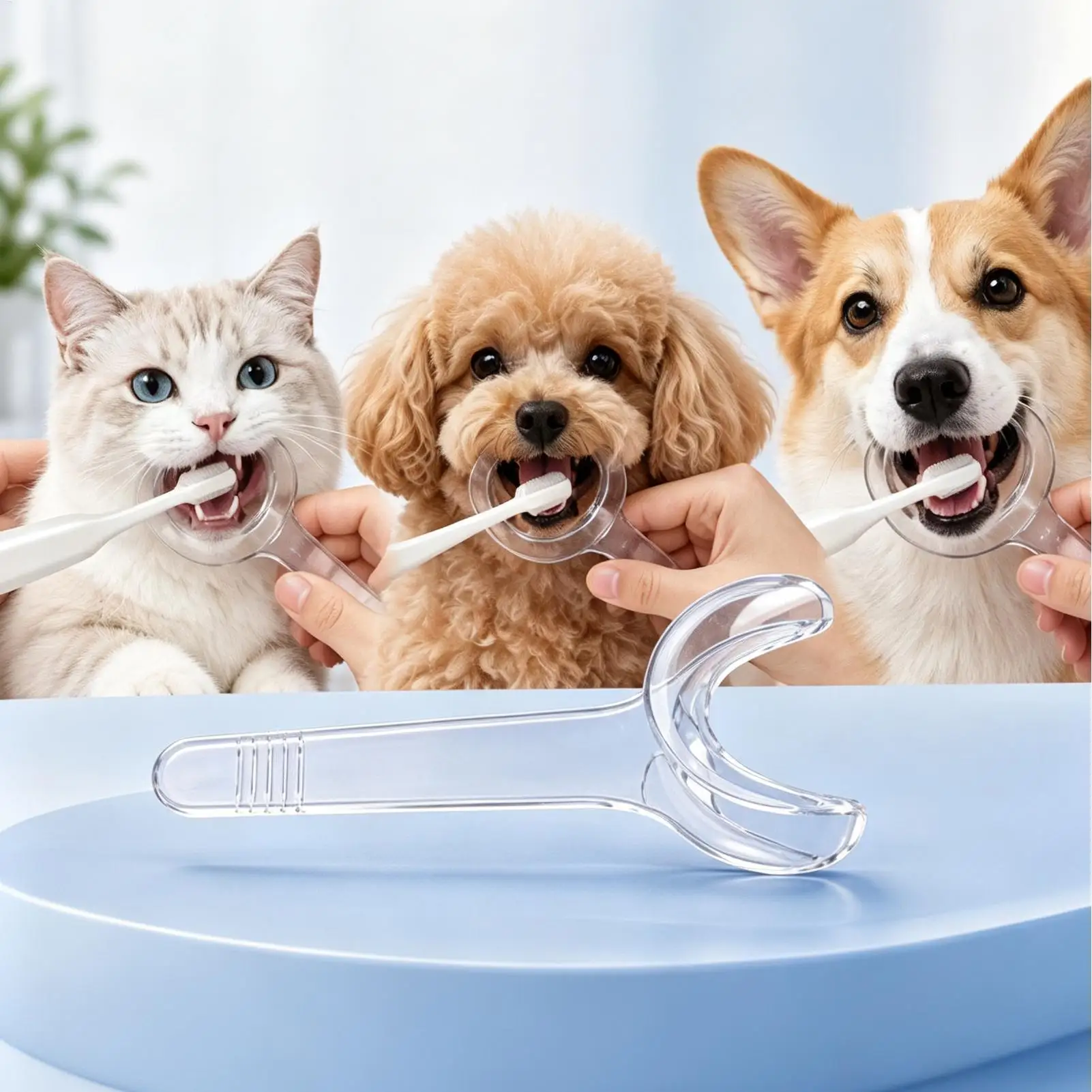 6pcs Dog Dental Mouth Opener Pet Teeth Cleaning Mouth Retractor for Dogs and Cats Pet Teeth Cleaning Tools