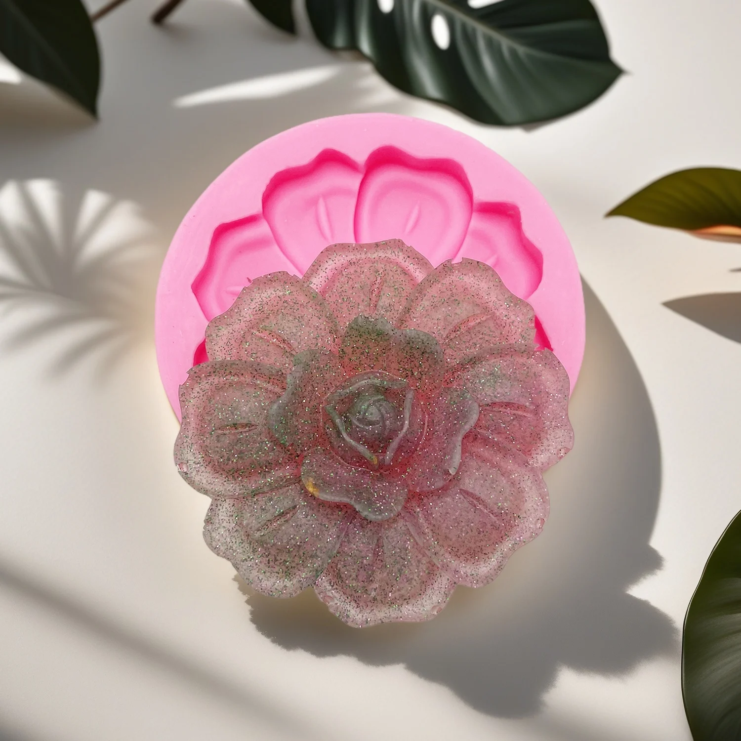Big Rose Molds With Holes Aromatherapy Molds Flower Silicone Molds DIY Craft Gift Arts