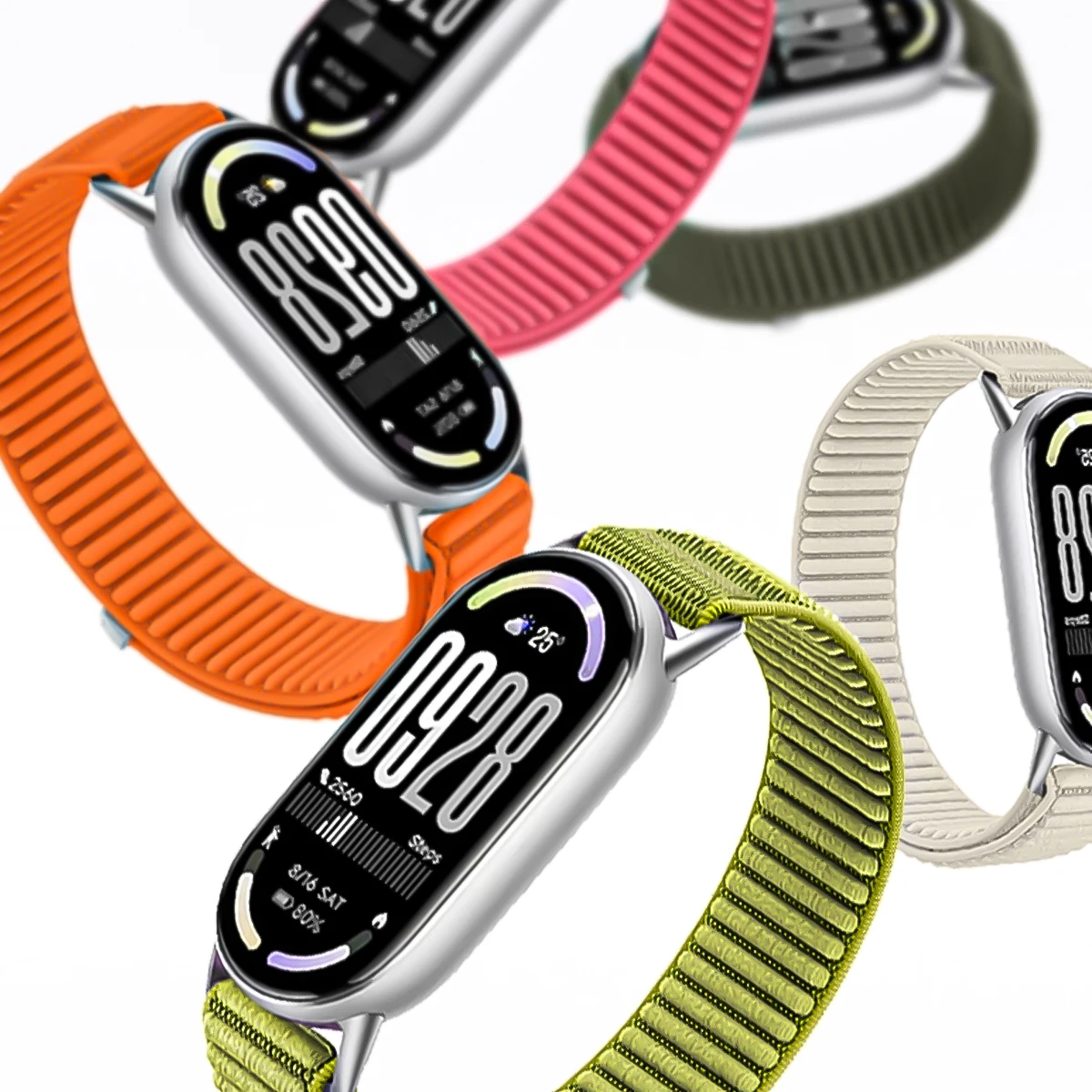 Nylon Strap for Xiaomi Mi Band 10 9 8 Smart Sports Bracelet Wristband Watchband for Mi Band 10 9 Replacement Band Accessories