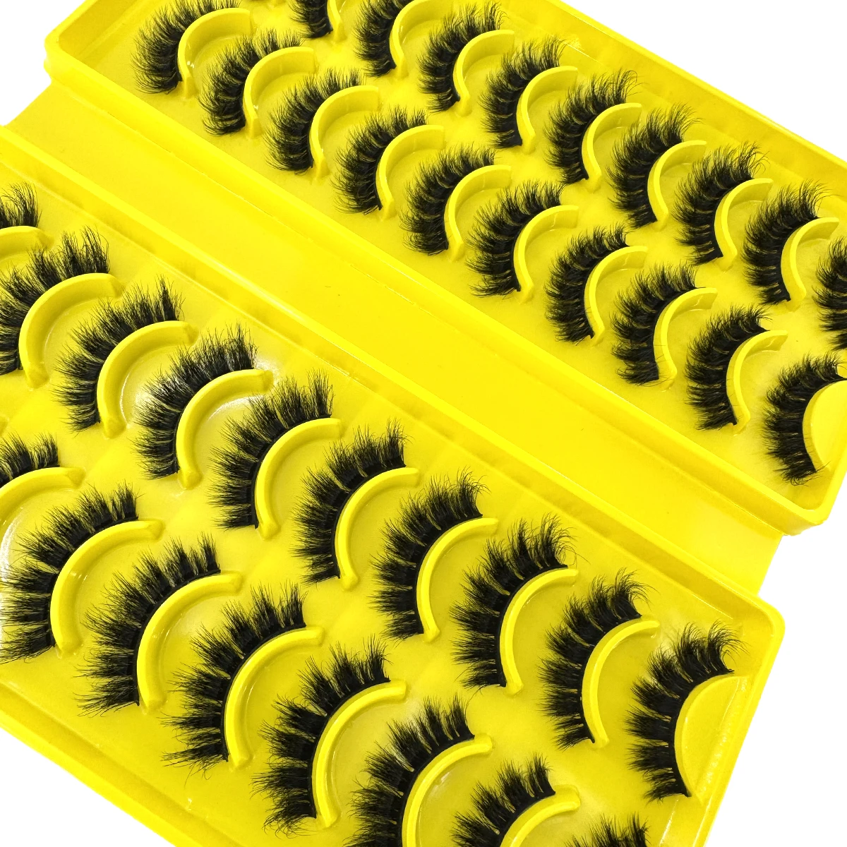 20ペアつけまつげ フェイクミンクまつげ 長持ち ふわふわミンクまつげ ドラマティックボリュームまつげ エクステンション 厚く長く