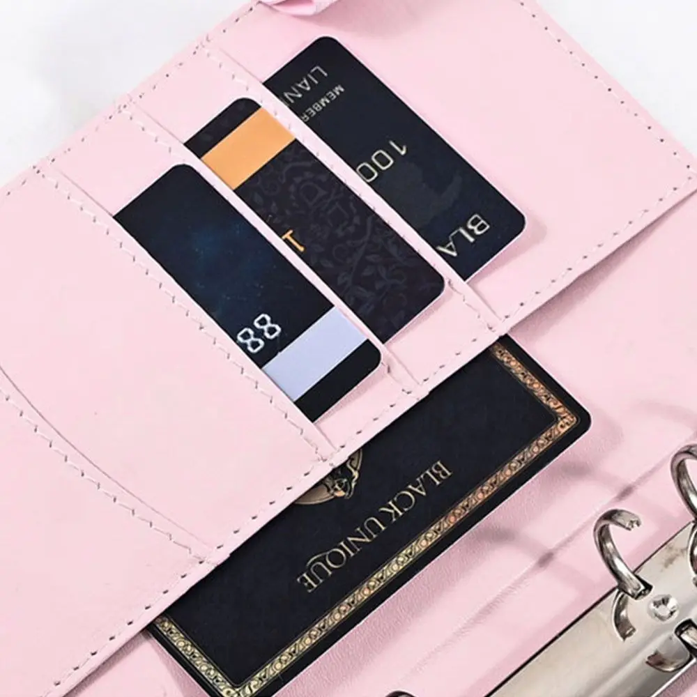 

PU Envelopes Money Saving Challeng With Password Lock Large Capacity Binder Savings Challenge Reusable Waterproof Budget Binder