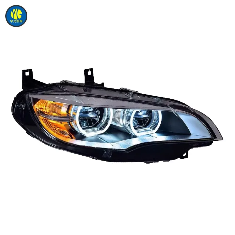 Plug and Play LED Front Headlight DRL Angel Turn Signal Auto Lighting Upgrade Car Tuning Parts