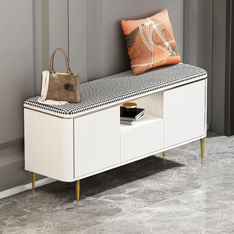 

Modern Shoe Cabinets Entryway Bench Luxury Organiser Shoe Rack Household Nordic Recibidor De Entrada Mueble Home Furniture