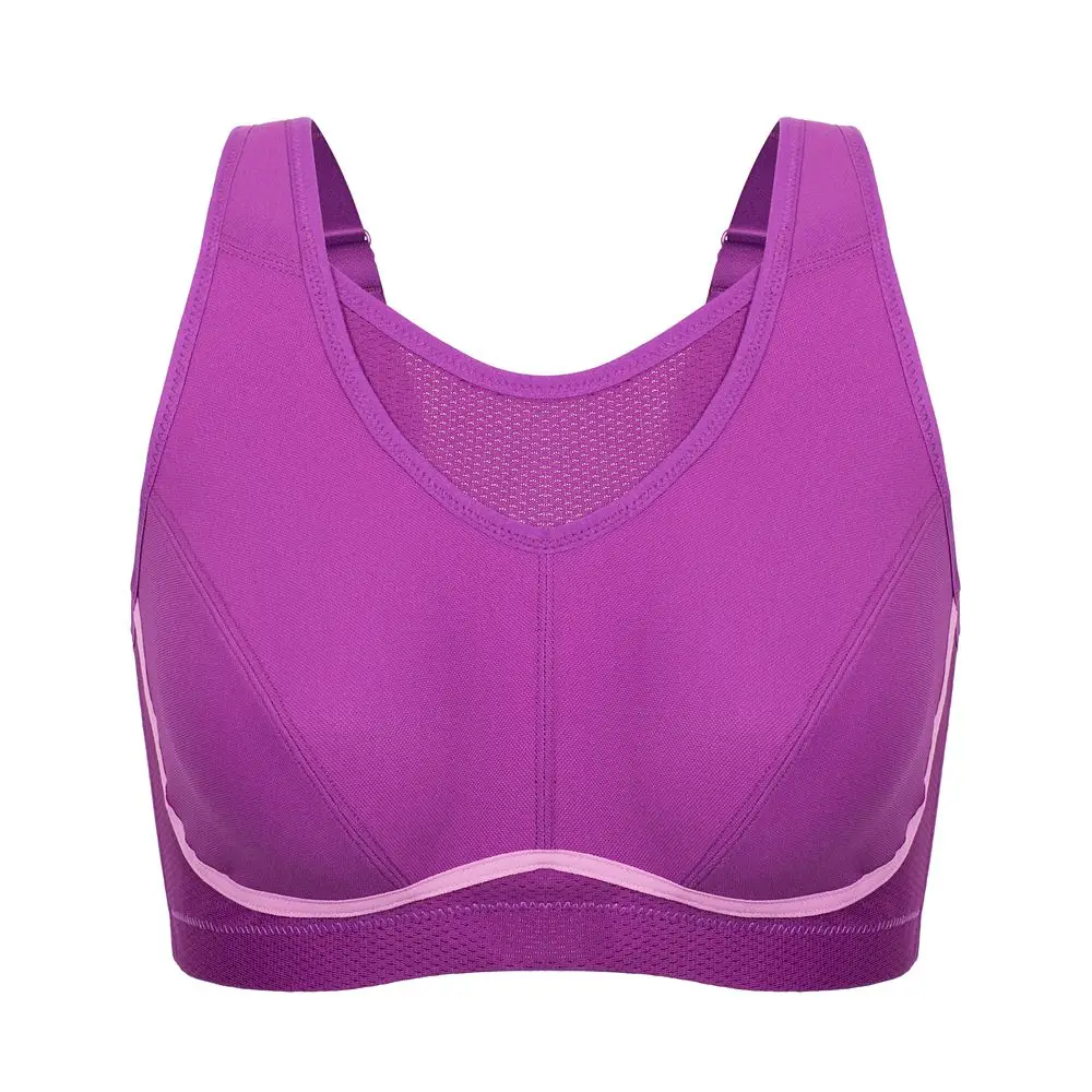 Duży wpływ letnie kobiety aktywne biustonosze Plus rozmiar duży wpływ bez odbicia pełna figura Cami stanik sportowy Bralette Top