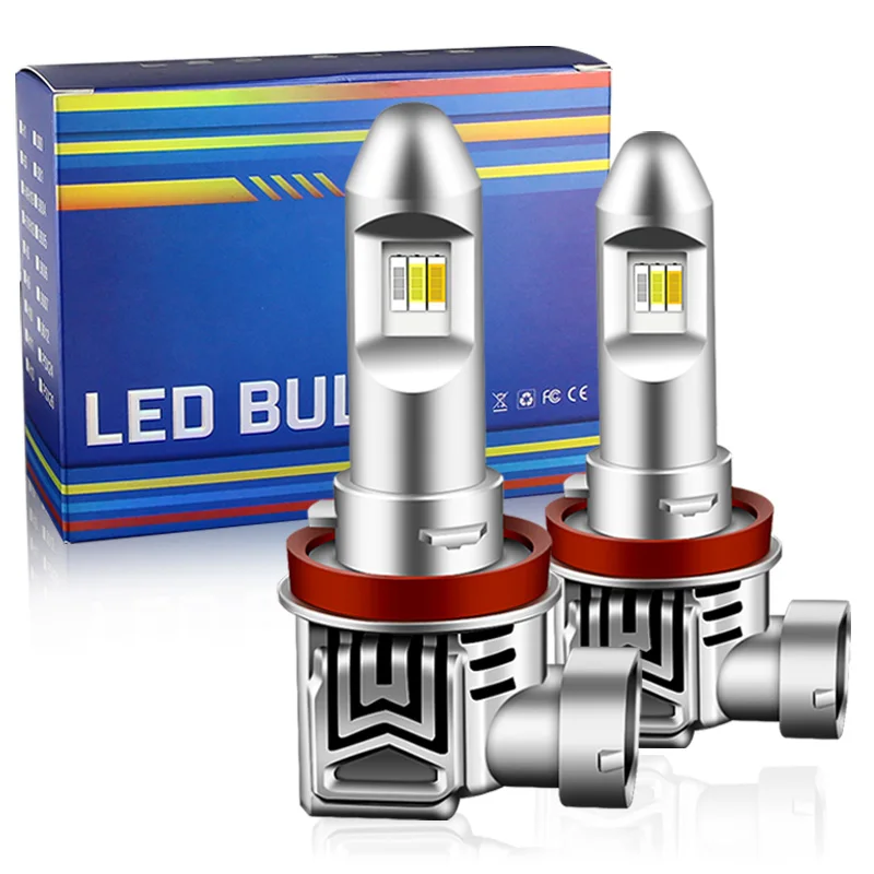 

2x 12000LM H8 H11 H16JP LED Bulb Fog Lights Canbus No Error 6000K White 3000K Golden Blue DRL Daytime Running Car Lamp 12V