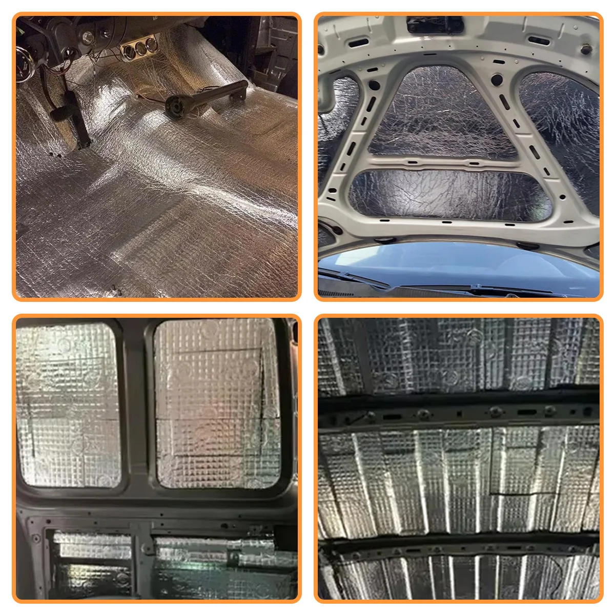 1 Stück 5/10MM Auto-Schalldämmungsmatte Selbstklebender Wärmedämmschaum für Geräuschdämmung und Wärmeisolierung im Auto Autozubehör – Detail 6
