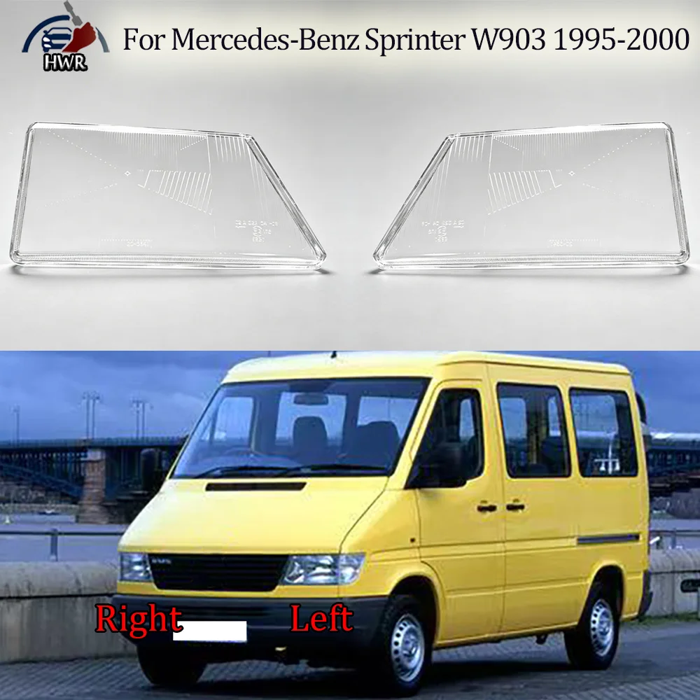 

For Mercedes-Benz 1995 1996 1997-2000 Sprinter W903 Front Headlight Shell Headlamp Transparent Lampshade Cover Lens Plexiglass