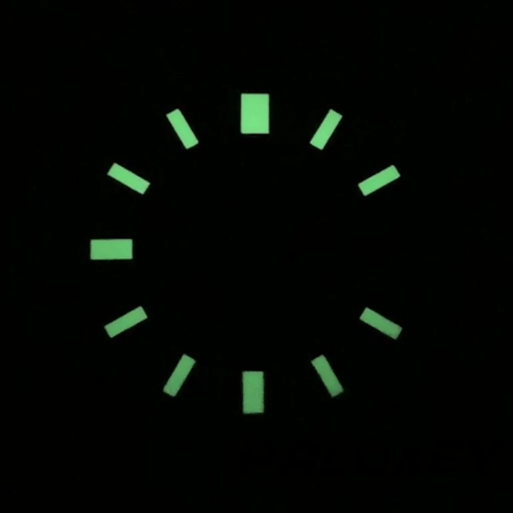 NH34-esfera de reloj para buzo, accesorio de modificación de reloj de 28,5mm, 200m, fecha, para NH34A, 4R34, NH35, 4R35, verde luminoso