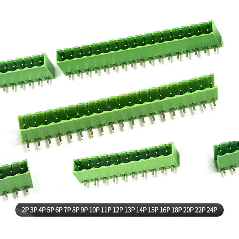 オープンエンド曲がりピン | 高信頼性5.0mm PCBヘッダー 2-16P | 工場直販＆生涯保証 | PA66 + 錫メッキ銅