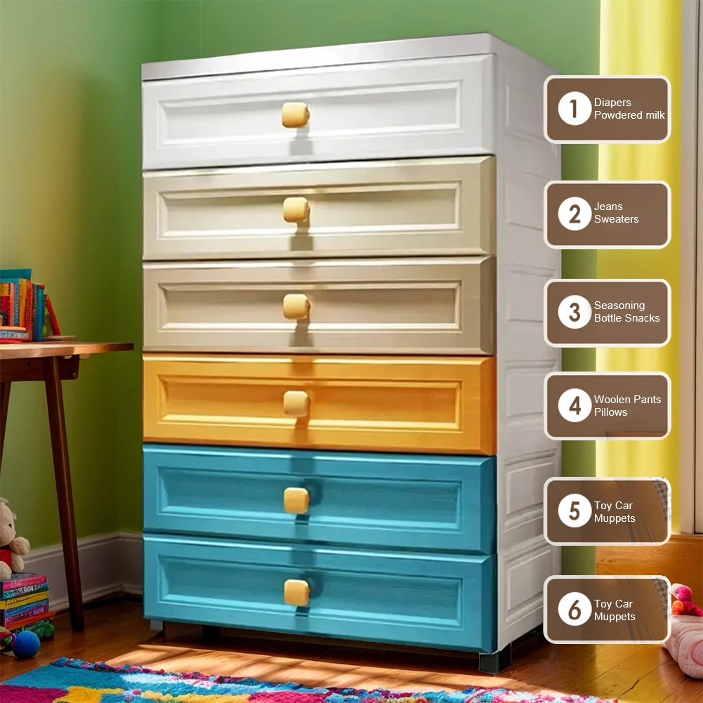 

Drawers Chests with Wheels Storage Organizer Modern Nightstand Drawers Storage Cabinet for Bedroom Hallway Living Room Kids Room