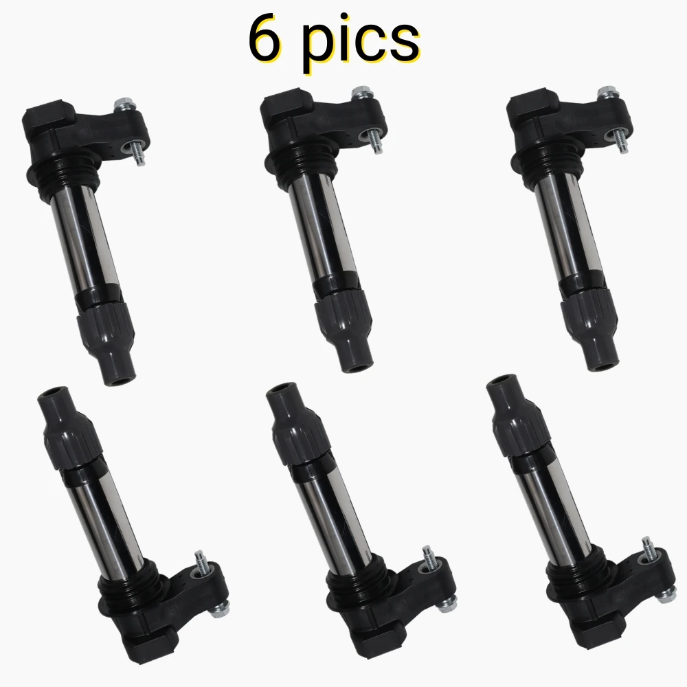 

6 Pcs Ignition Coils for GMC TERRAIN Chevrolet Camaro Captiva Roewe 950 Buick GL8 Enclave Cadillac CTS Seville SLS SRX 12632479