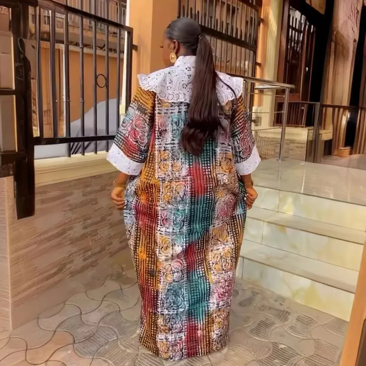 Африканские платья для женщин, халат абайи, традиционная африканская одежда, Дашики, Анкара, кружевной наряд, мусульманское платье-кафтан, платье макси 2024