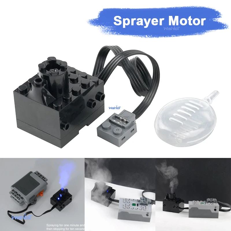 

Электрический двигатель-распылитель для конструкторов DIY, модифицированный, совместимый с Lego, для высокотехнологичных деталей поездов и автомобилей