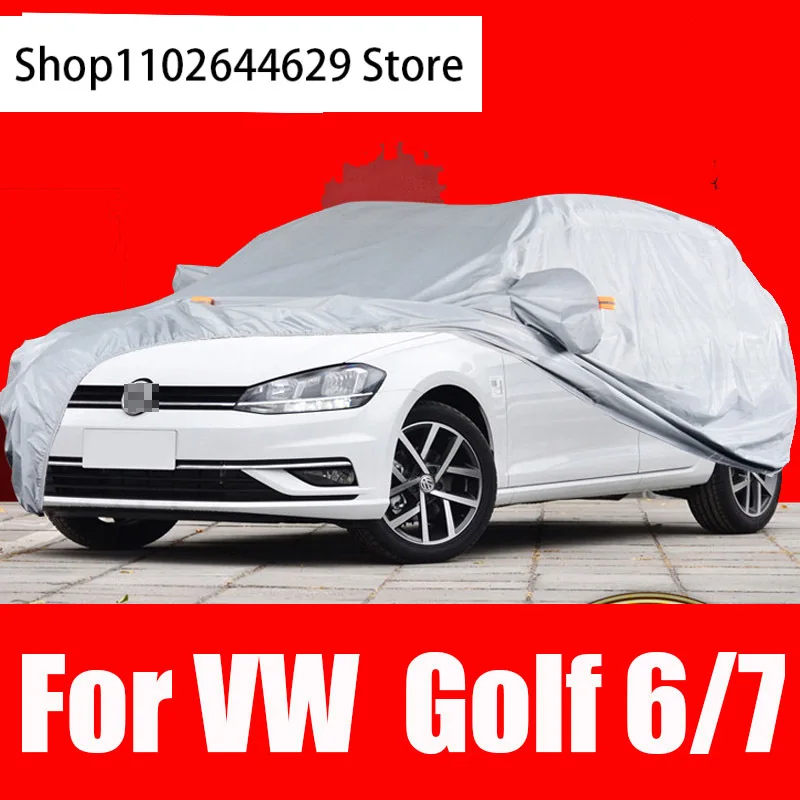 

Full Car Cover Indoor Outdoor Heat Sun UV Protection Dustproof Anti-UV Scratch For VW Volkswagen Golf 6 7 MK4 MK5 Accessories