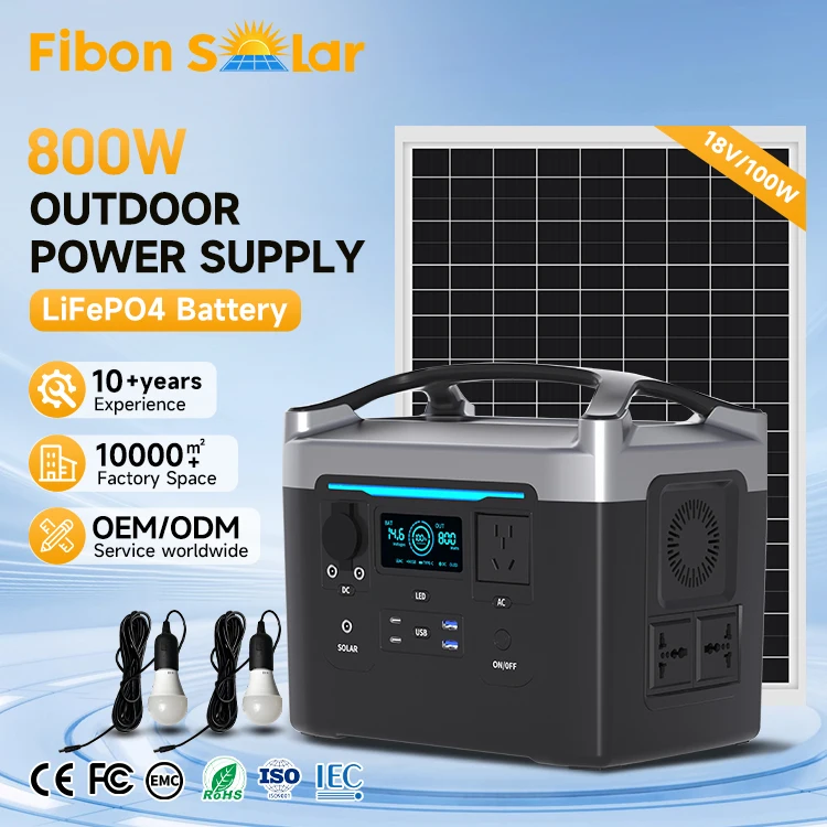 High-Power Indoor Household AC DC USB Output 800W 786WH Solar System Generator Emergency Power Supply Station