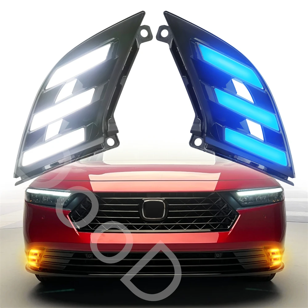

Светодиодные дневные ходовые огни, подходящие для 2023 2024 2025 2026 Honda Accord, противотуманные указатели поворота, аксессуары