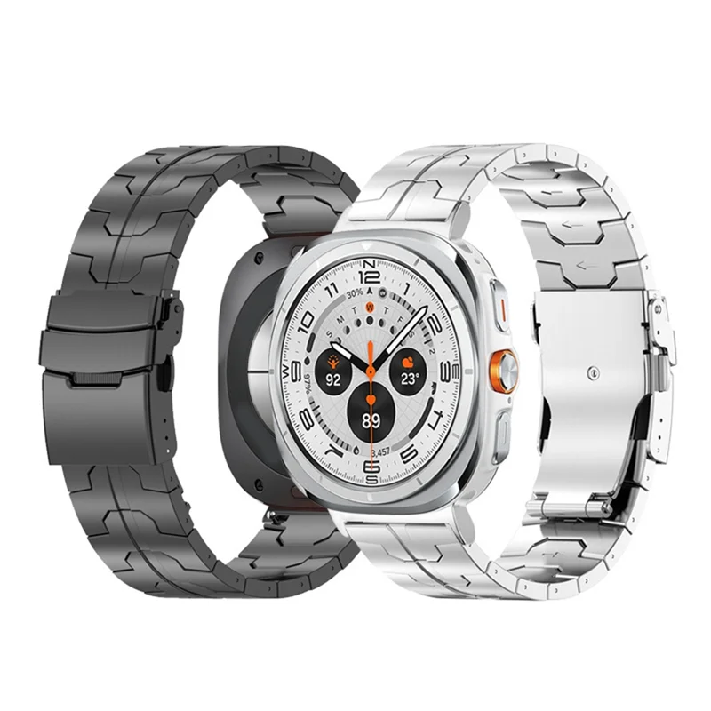 ABZZ-Titanium Alloy Watch Band For  Galaxy Watch Ultra 47Mm Titanium Strap For Galaxy Watch 7 Ultra Bracelet