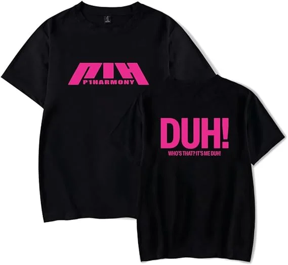 P1harmony Merch Duh New Album Summer Tee Kpop T-Shirt Unisex Adult Fashion Short Sleeve Jumpers