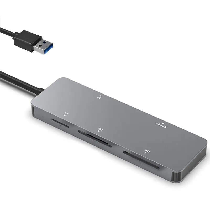 2026 جديد + USB 3.0 قارئ بطاقات متعدد الوظائف CFast // XD/SD/TF قارئ بطاقات 5 في 1 قارئ بطاقات USB 5Gbps لملحقات الكمبيوتر المحمول #2