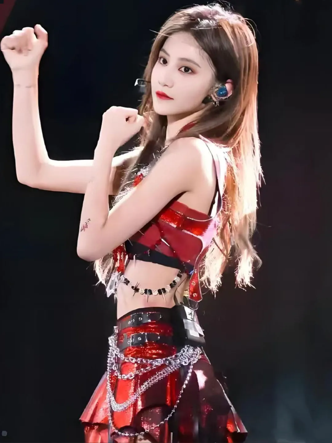 Stage Skirt Spicy Girl Costume Yuan Yiqi Dance Performance Sweet Cool Style Outfit Bar Gogods Singer Female Group
