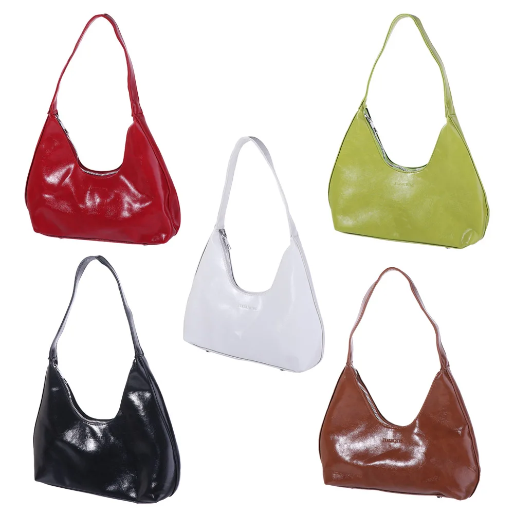 

Fashion Solid Color Women Hobo Bag Anti-Splash Water Purses Underarm Bag Handbag Side Bag PU Leather Shoulder Bag Gift