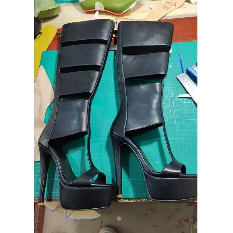 Summer sexy high heel platform women sandal belt peep toe night party sandal - Image 6