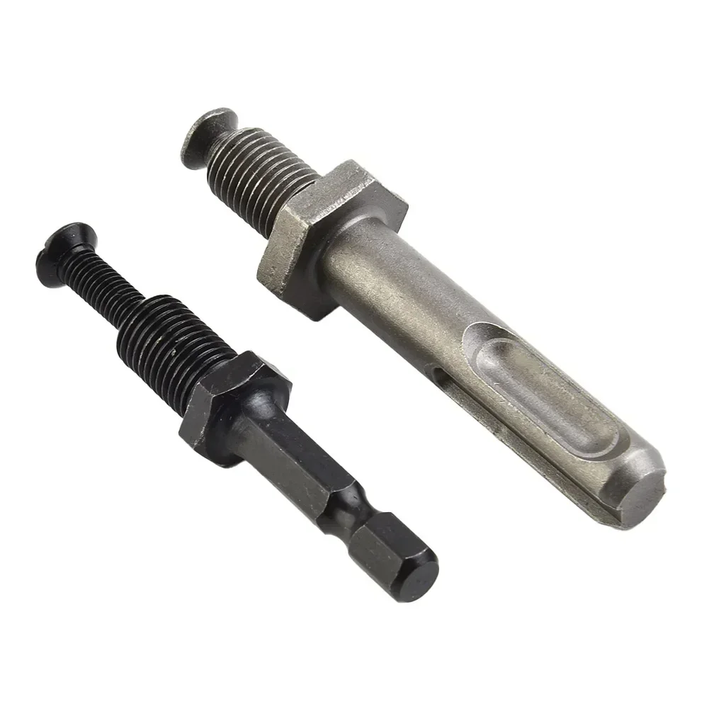 3/8-24UNF 0.8-10mm Threaded Keyless Metal Drill Chuck Quick Grip Adapter SDS Hex Shanks Impact Screwdriver Tap Wrench Chucks