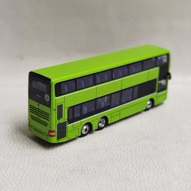 1:120 Scale A95 Singapore Bus 966 SG Simulation Alloy Car Model Diecast Toy Collectible Ornaments