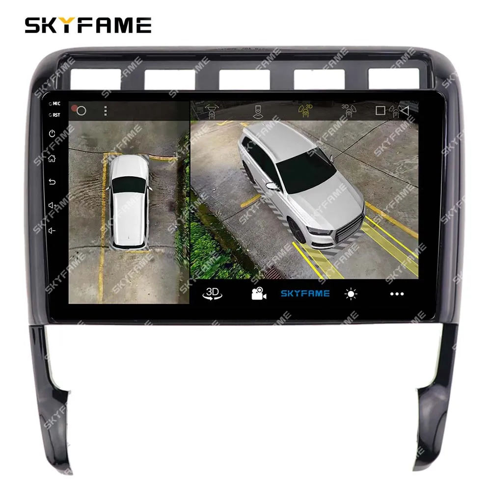 SKYFAME รถกรอบ Fascia อะแดปเตอร์กล่อง Canbus ถอดรหัส Android วิทยุ Dash ชุดแผงติดตั้งสําหรับ Porsche Cayenne