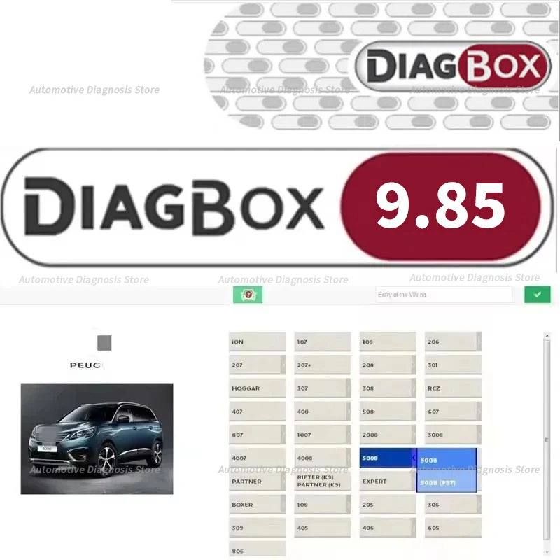 

Программное обеспечение для диагностики автомобилей Diagbox V9.85 работает с PP2000 Le-xia3 Для Peo-geot Для Cit-roen Адаптация сброса Оригинальная установка