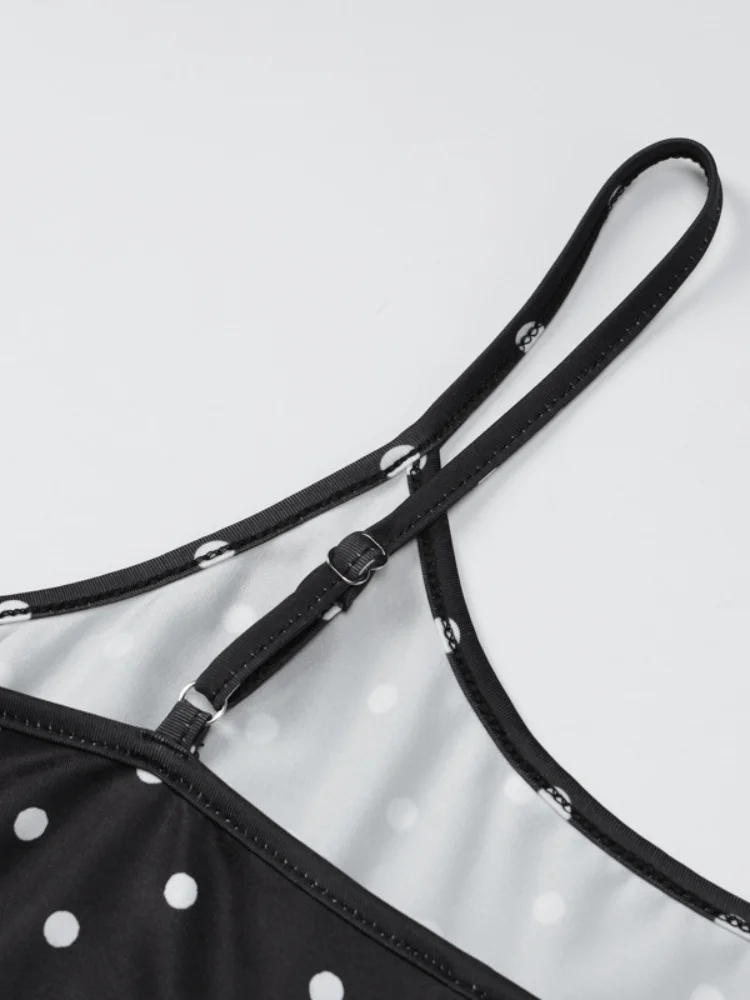 Robe Cami Tendance pour Femme – Élégante, Patchwork à Pois, Légère et Respirante – Robes Décontractées Été 2026 – Style Urbain Féminin